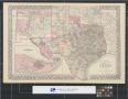 Thumbnail image of item number 1 in: 'County map of the State of Texas: Showing also portions of the Adjoining States and Territories'.
