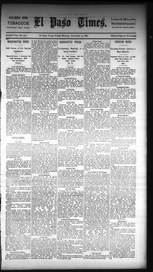 Primary view of object titled 'El Paso Times. (El Paso, Tex.), Vol. Seventh Year, No. 300, Ed. 1 Friday, December 23, 1887'.