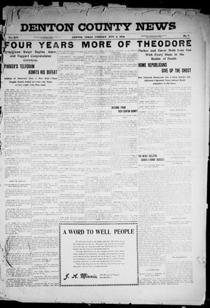 Denton County News (Denton, Tex.), Vol. 14, No. 7, Ed. 1 Tuesday, November 8, 1904