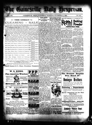 The Gainesville Daily Hesperian. (Gainesville, Tex.), Vol. 12, No. 341, Ed. 1 Wednesday, November 11, 1891