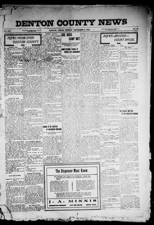 Denton County News (Denton, Tex.), Vol. 14, No. 15, Ed. 1 Tuesday, December 6, 1904