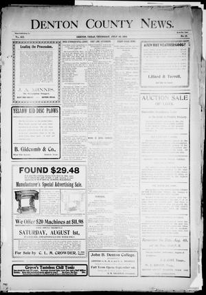 Denton County News. (Denton, Tex.), Vol. 12, No. 15, Ed. 1 Thursday, July 23, 1903
