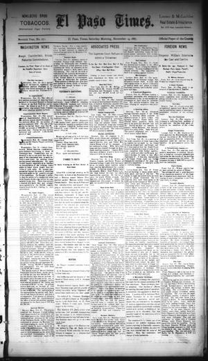 El Paso Times. (El Paso, Tex.), Vol. Seventh Year, No. 272, Ed. 1 Saturday, November 19, 1887