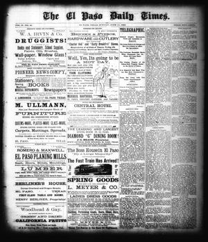The El Paso Daily Times. (El Paso, Tex.), Vol. 2, No. 93, Ed. 1 Sunday, June 17, 1883