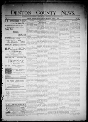 Denton County News. (Denton, Tex.), Vol. 1, No. 44, Ed. 1 Thursday, March 2, 1893
