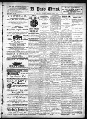 El Paso Times. (El Paso, Tex.), Vol. SIXTH YEAR, No. 169, Ed. 1 Saturday, July 17, 1886