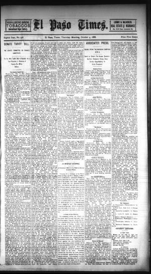 Primary view of object titled 'El Paso Times. (El Paso, Tex.), Vol. EIGHTH YEAR, No. 236, Ed. 1 Thursday, October 4, 1888'.