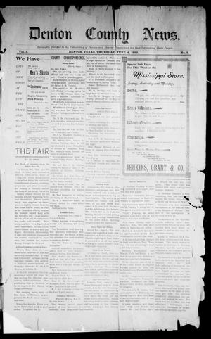 Denton County News. (Denton, Tex.), Vol. 5, No. 5, Ed. 1 Thursday, June 4, 1896