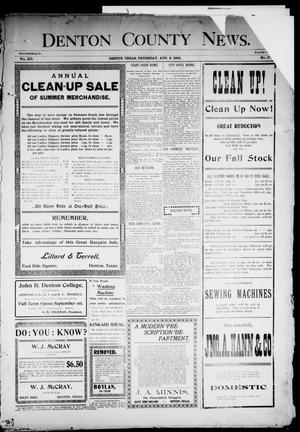 Denton County News. (Denton, Tex.), Vol. 12, No. 17, Ed. 1 Thursday, August 6, 1903