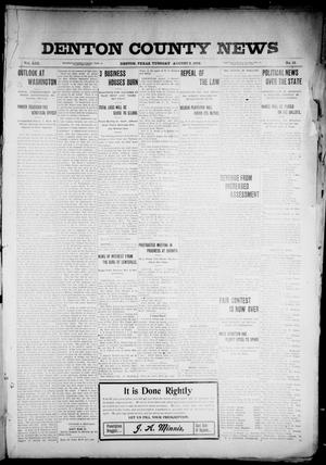 Denton County News (Denton, Tex.), Vol. 13, No. 31, Ed. 1 Tuesday, August 2, 1904