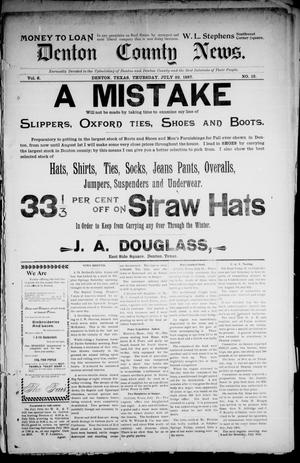 Denton County News. (Denton, Tex.), Vol. 6, No. 12, Ed. 1 Thursday, July 22, 1897