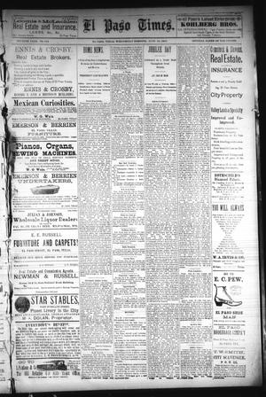 El Paso Times. (El Paso, Tex.), Vol. Seventh Year, No. 144, Ed. 1 Wednesday, June 22, 1887