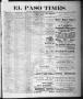 Primary view of El Paso Times. (El Paso, Tex.), Vol. 1, No. 11, Ed. 1 Friday, June 10, 1881