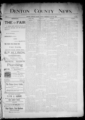 Denton County News. (Denton, Tex.), Vol. 2, No. 12, Ed. 1 Thursday, July 20, 1893