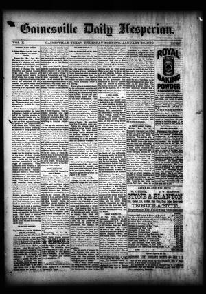 Gainesville Daily Hesperian. (Gainesville, Tex.), Vol. 10, No. 361, Ed. 1 Thursday, January 30, 1890