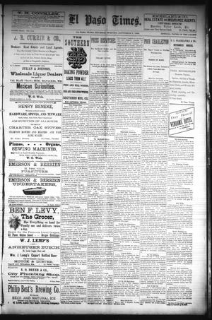 El Paso Times. (El Paso, Tex.), Vol. Sixth Year, No. 215, Ed. 1 Thursday, September 9, 1886