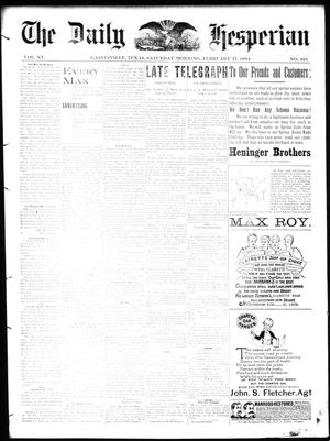 The Daily Hesperian (Gainesville, Tex.), Vol. 15, No. 316, Ed. 1 Saturday, February 17, 1894
