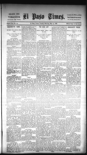 El Paso Times. (El Paso, Tex.), Vol. EIGHTH YEAR, No. 129, Ed. 1 Tuesday, May 29, 1888