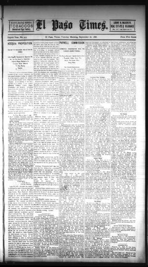 El Paso Times. (El Paso, Tex.), Vol. EIGHTH YEAR, No. 223, Ed. 1 Tuesday, September 18, 1888