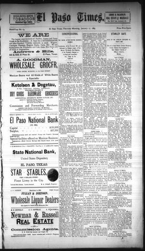 El Paso Times. (El Paso, Tex.), Vol. NINTH YEAR, No. 13, Ed. 1 Thursday, January 17, 1889