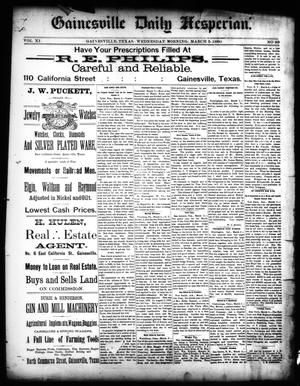 Gainesville Daily Hesperian. (Gainesville, Tex.), Vol. 11, No. 89, Ed. 1 Wednesday, March 5, 1890