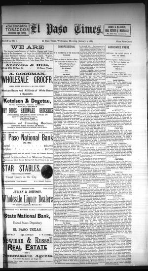 El Paso Times. (El Paso, Tex.), Vol. NINTH YEAR, No. 7, Ed. 1 Wednesday, January 9, 1889