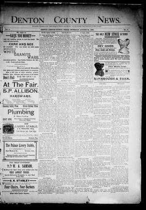 Denton County News. (Denton, Tex.), Vol. 2, No. 17, Ed. 1 Thursday, August 24, 1893