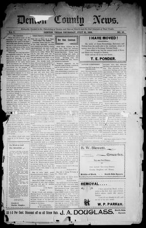 Denton County News. (Denton, Tex.), Vol. 7, No. 12, Ed. 1 Thursday, July 21, 1898