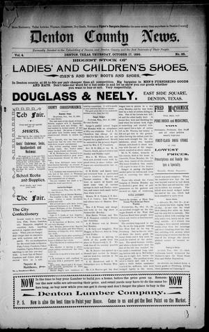 Denton County News. (Denton, Tex.), Vol. 4, No. 25, Ed. 1 Thursday, October 17, 1895