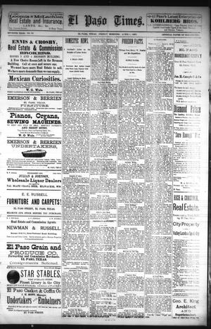 El Paso Times. (El Paso, Tex.), Vol. Seventh Year, No. 76, Ed. 1 Friday, April 1, 1887
