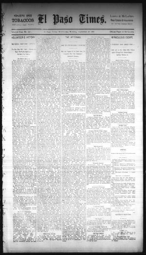Primary view of object titled 'El Paso Times. (El Paso, Tex.), Vol. Seventh Year, No. 227, Ed. 1 Wednesday, September 28, 1887'.