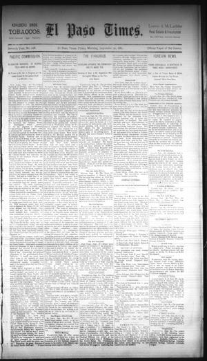 El Paso Times. (El Paso, Tex.), Vol. Seventh Year, No. 228, Ed. 1 Friday, September 30, 1887