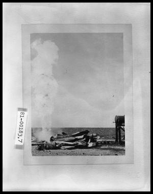 Primary view of object titled 'Gas Well Explosion'.