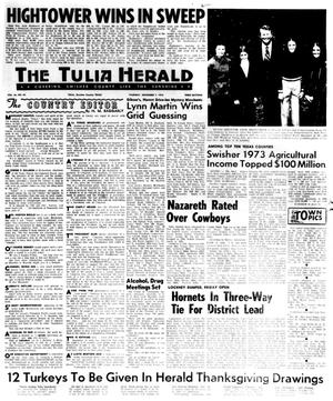 The Tulia Herald (Tulia, Tex.), Vol. 66, No. 45, Ed. 1 Thursday, November 7, 1974