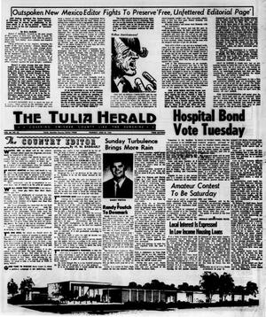 Primary view of object titled 'The Tulia Herald (Tulia, Tex.), Vol. 60, No. 25, Ed. 1 Thursday, June 20, 1968'.
