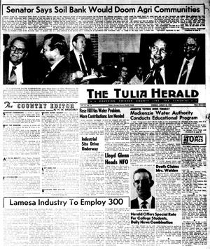 The Tulia Herald (Tulia, Tex.), Vol. 61, No. 35, Ed. 1 Thursday, August 28, 1969