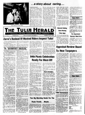Primary view of object titled 'The Tulia Herald (Tulia, Tex.), Vol. 76, No. 27, Ed. 1 Thursday, July 5, 1984'.