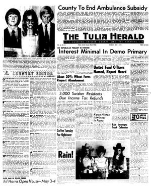 Primary view of object titled 'The Tulia Herald (Tulia, Tex.), Vol. 66, No. 18, Ed. 1 Thursday, May 2, 1974'.