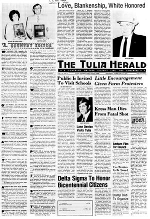 Primary view of object titled 'The Tulia Herald (Tulia, Tex.), Vol. 68, No. 9, Ed. 1 Thursday, February 26, 1976'.