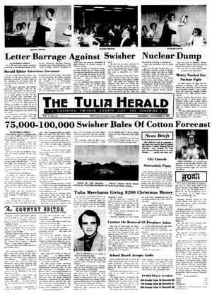 Primary view of object titled 'The Tulia Herald (Tulia, Tex.), Vol. 73, No. 47, Ed. 1 Thursday, November 19, 1981'.