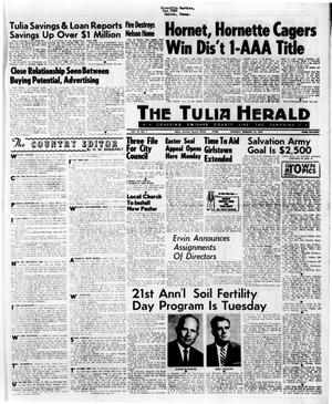 Primary view of object titled 'The Tulia Herald (Tulia, Tex.), Vol. 59, No. 7, Ed. 1 Thursday, February 16, 1967'.