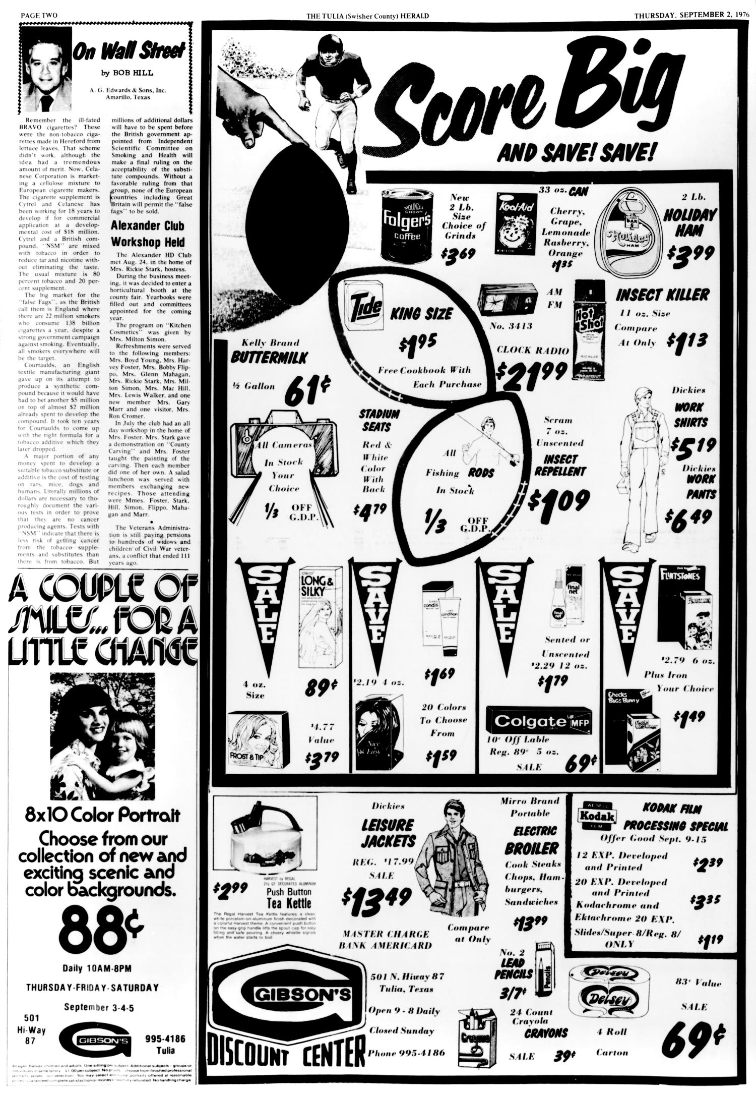 The Tulia Herald (Tulia, Tex.), Vol. 68, No. 36, Ed. 1 Thursday, September 2, 1976
                                                
                                                    [Sequence #]: 14 of 22
                                                