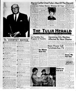 Primary view of object titled 'The Tulia Herald (Tulia, Tex.), Vol. 65, No. 7, Ed. 1 Thursday, February 15, 1973'.