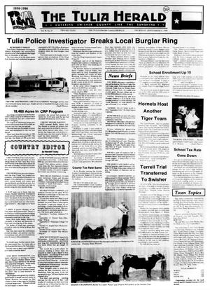 The Tulia Herald (Tulia, Tex.), Vol. 78, No. 37, Ed. 1 Thursday, September 11, 1986