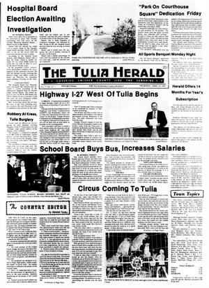 The Tulia Herald (Tulia, Tex.), Vol. 77, No. 16, Ed. 1 Thursday, April 18, 1985
