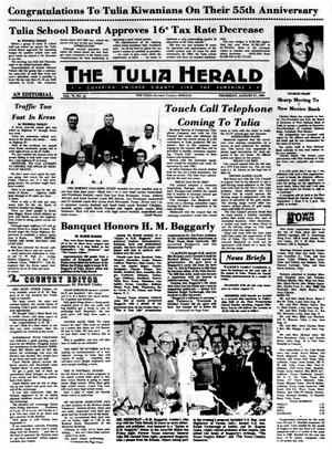 Primary view of object titled 'The Tulia Herald (Tulia, Tex.), Vol. 73, No. 35, Ed. 1 Thursday, August 27, 1981'.
