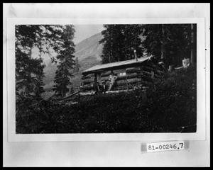 Primary view of object titled 'Exterior View of Perini Cabin'.