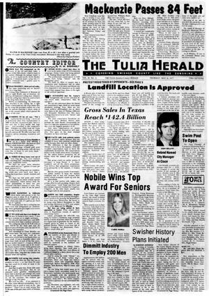 Primary view of object titled 'The Tulia Herald (Tulia, Tex.), Vol. 69, No. 21, Ed. 1 Thursday, May 26, 1977'.