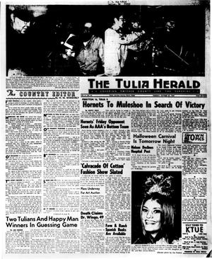 Primary view of object titled 'The Tulia Herald (Tulia, Tex.), Vol. 61, No. 44, Ed. 1 Thursday, October 30, 1969'.