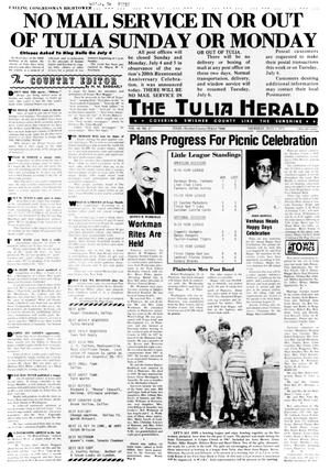 Primary view of object titled 'The Tulia Herald (Tulia, Tex.), Vol. 68, No. 27, Ed. 1 Thursday, July 1, 1976'.